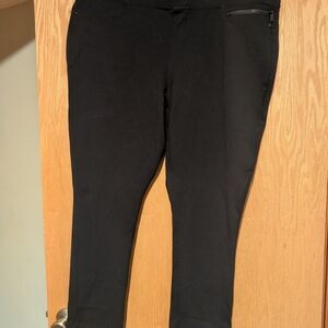 DKNY Black Stretch Ponte Leggings